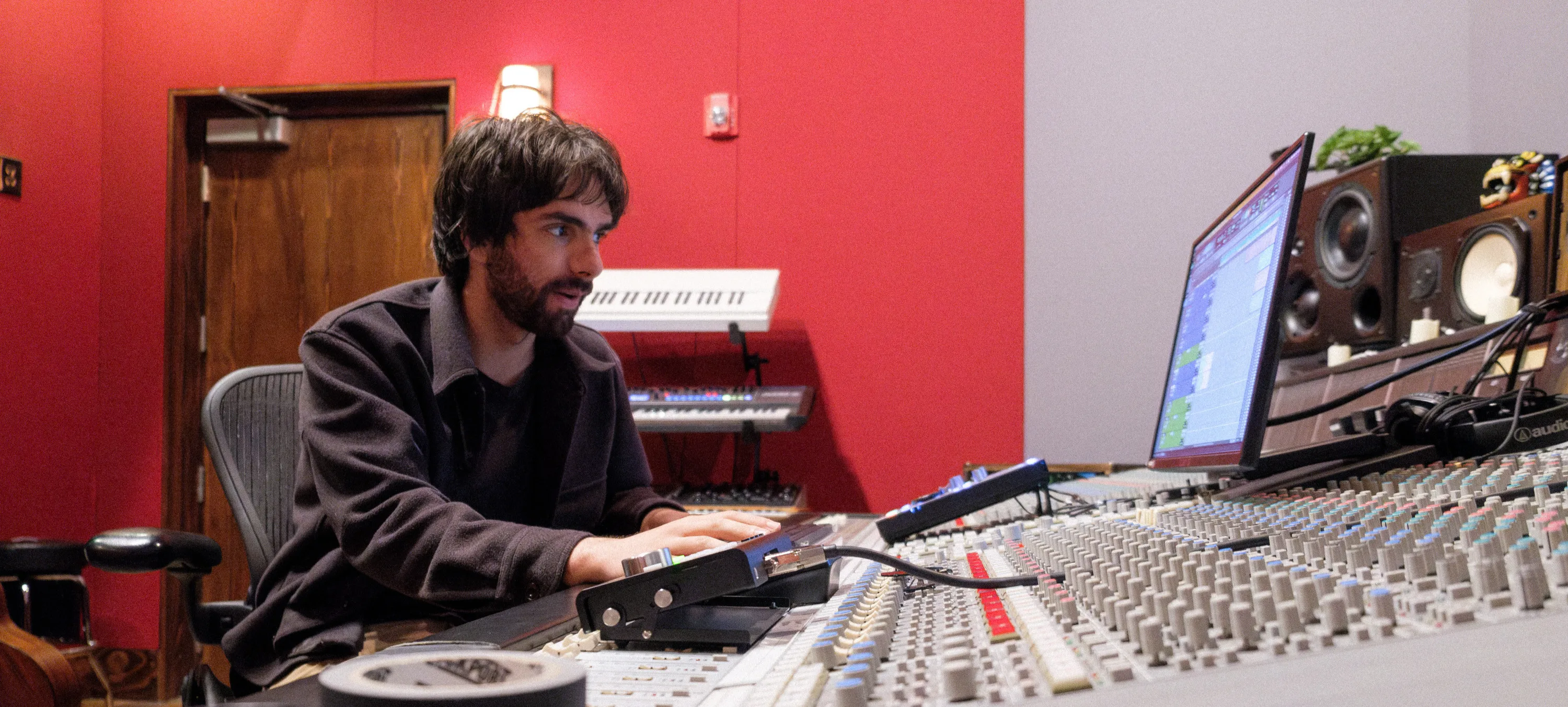 Oliver at SSL console